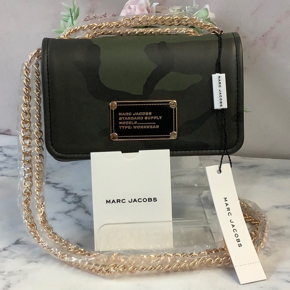 NWT Marc Jacobs Green Camouflage Crossbody Bag